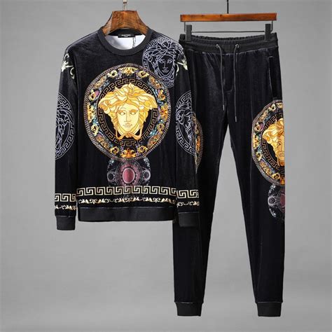 versace mens clothing store|velvet tracksuit men's versace.